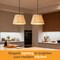 Vintiquewise Decorative Fabric Pendant Lampshade with Swirl Design – Modern Bohemian & Minimalist Hanging Ceiling Light Shade for Bedroom Living Room Kitchen and Dining Room